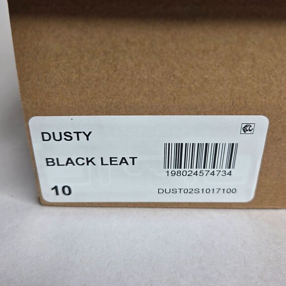 NWT Steve Madden Women's Dusty Block-Heel Black Leather Booties - Picture 7 of 7